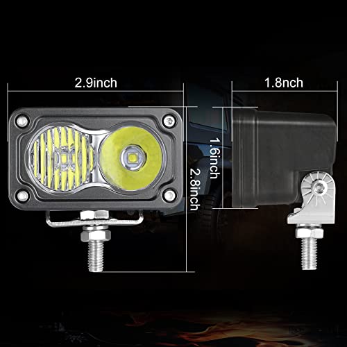 Auto Power Plus 3 Inch Driving Lights 2Pcs 40W LED Pod Light Off Road Spot Light Bar Super Bright Work Flood Light Cube Combo LED Bumper Lights Fog Light for Truck ATV UTV SUV Motorcycle Boat - Image 2