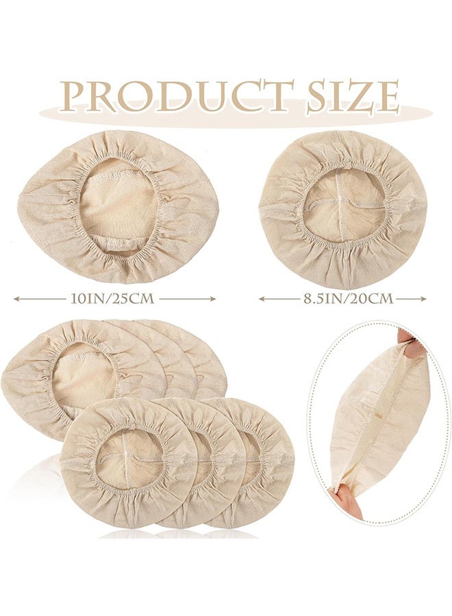 كوانتوم 6 أجهزة كمبيوتر خبز مراجعة سلة سلة بطانة ، وعاء العجين الخبز مع بطانة القماش ، قطعة قماش طبيعية الروطان. - Image 2