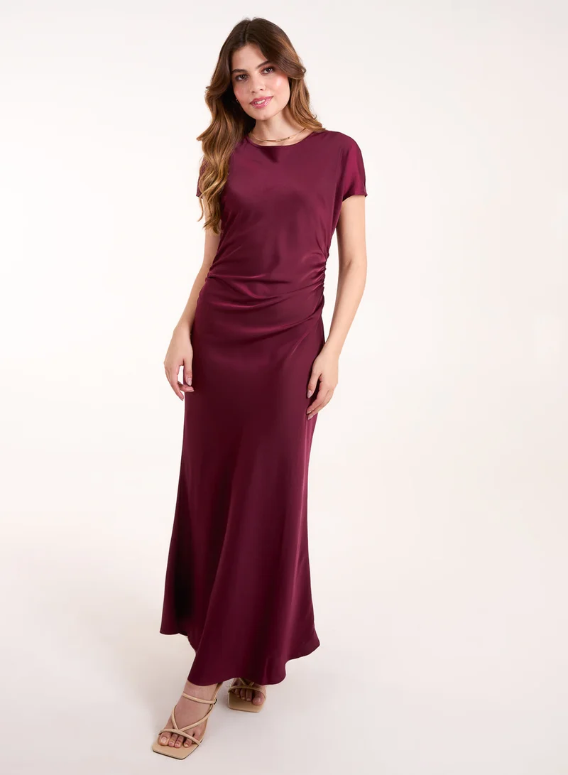 Bias Cut Batwing Slip Dress