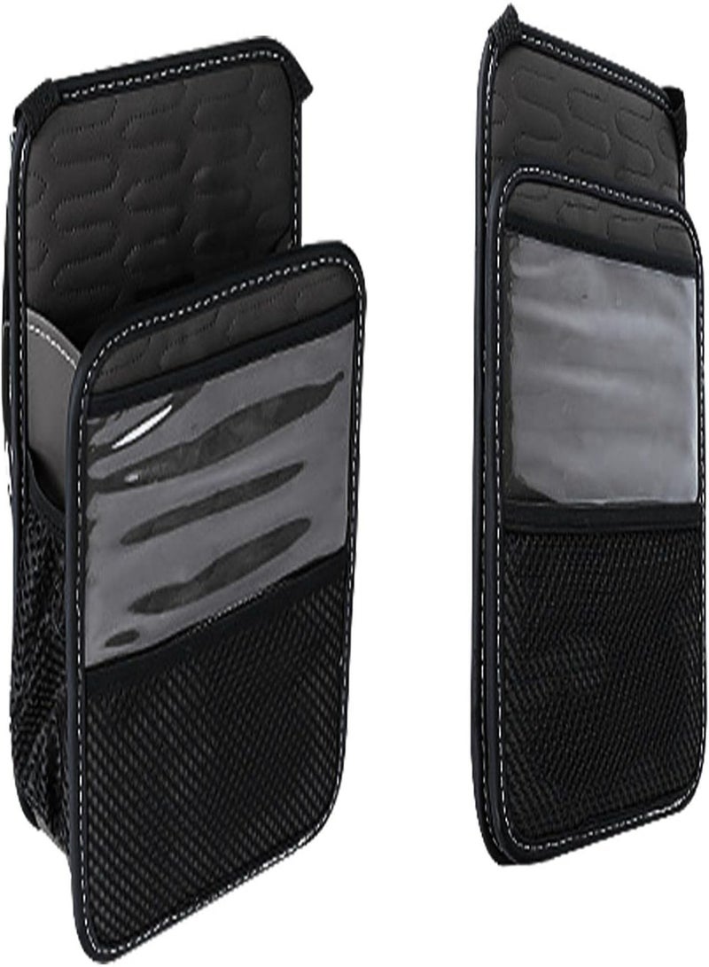 GGOOT Car Wallet Holder Between Seats, Car Storage Organiser with Multiple Pockets Between Front Seats, Storage Bag for Car Organisation with 5 Pockets, 1  - Image 5