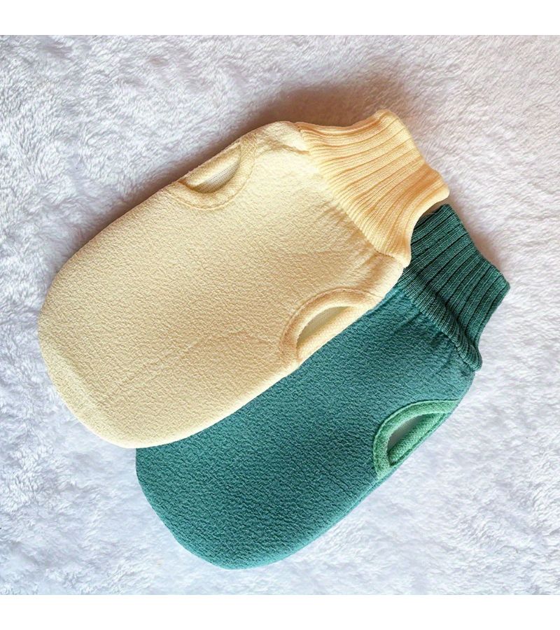 Pink Soft Exfoliating Bath Glove For Smooth Delicate Skin Removes Dead Cells - Image 5