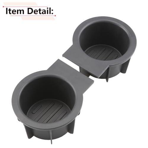 RLB-HILON Cup Holder Insert Compatible with Ford F150 with Flow Through Console 2004-2008 / F150 Without Flow Through Console 2004-2014 / Expedition 2003-2006 and More Vehicles - Image 5