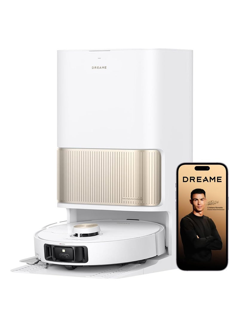 Dreame L40s Pro Ultra Robot Vacuum and Mop Combo, 19,000Pa Powerful Suction, Dual Anti-Tangle Brushes, Liftable Side Brush, 75°C Hot Water Washing, 4cm Obstacle Climbing 600 W RLL74CE White - Image 1
