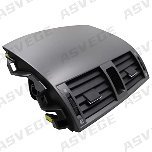 ASVEGE Car Center Dash AC Air Vent Outlet Panel for Hand Gear Wheels Toyota Corolla 2008-2013 Gray #55670-02160 55663-02060 - Image 5
