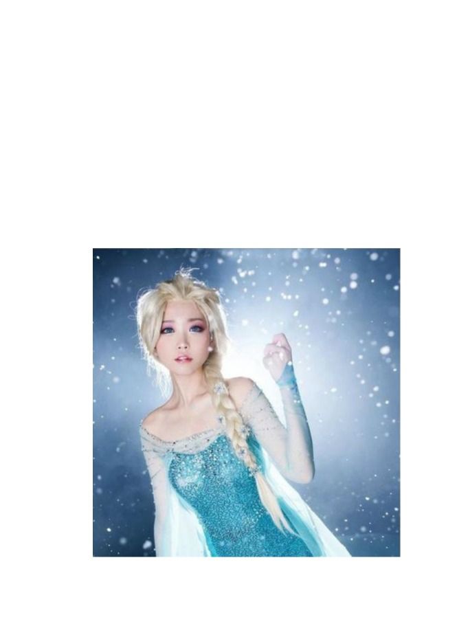 Princess Elsa Anna Cosplay Hair Wig Gold Blonde Wigs for Women Costume Long Braid Wigs for Party - Image 3