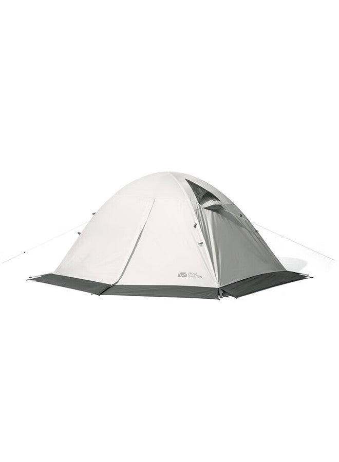 Mobigarden Tent, Outdoor Camping Tent With Snow Flap, Three-person All-season Tent, Cold Mountain 3plus Nxzqu61018, Dawn Mist White - Image 4
