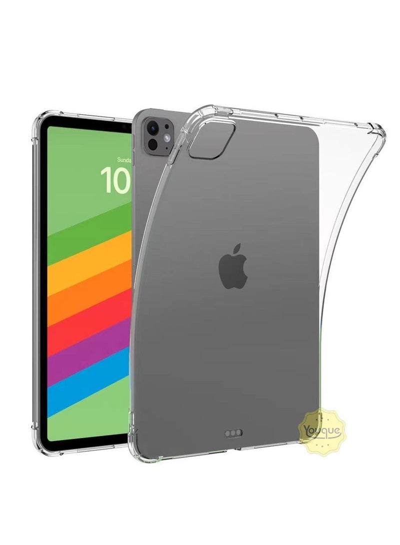 Youque Clear Case for iPad Pro 13 Inch Case (2024), Slim Lightweight Transparent Soft Cover - Image 1