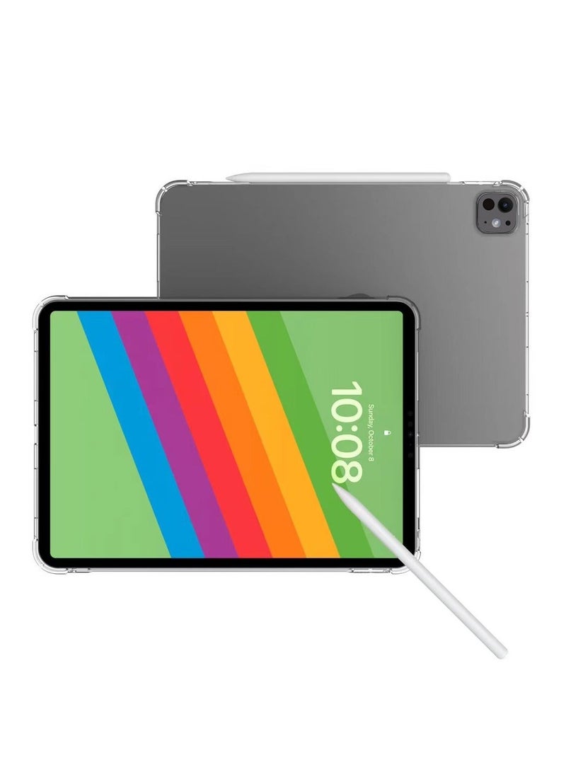 Youque Clear Case for iPad Pro 13 Inch Case (2024), Slim Lightweight Transparent Soft Cover - Image 3