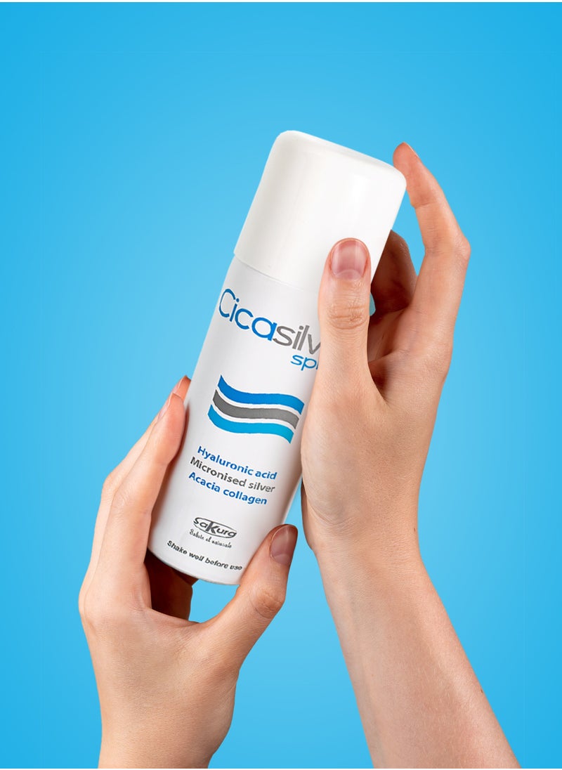 Cicasilver - CicaSilver Spray – Advanced Wound Healing & Burn Treatment with Micronized Silver, Hyaluronic Acid, 125 ml - Image 1