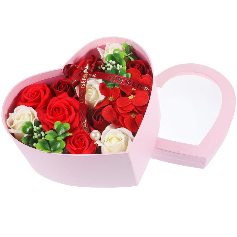 1 Set of Valentine's Day Scented Soap Flower Box Valentine's Day Teachers' Day Flower - Image 5