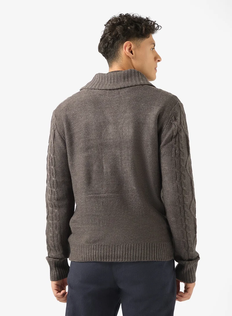 BRAVE SOUL Buttoned Cardigan