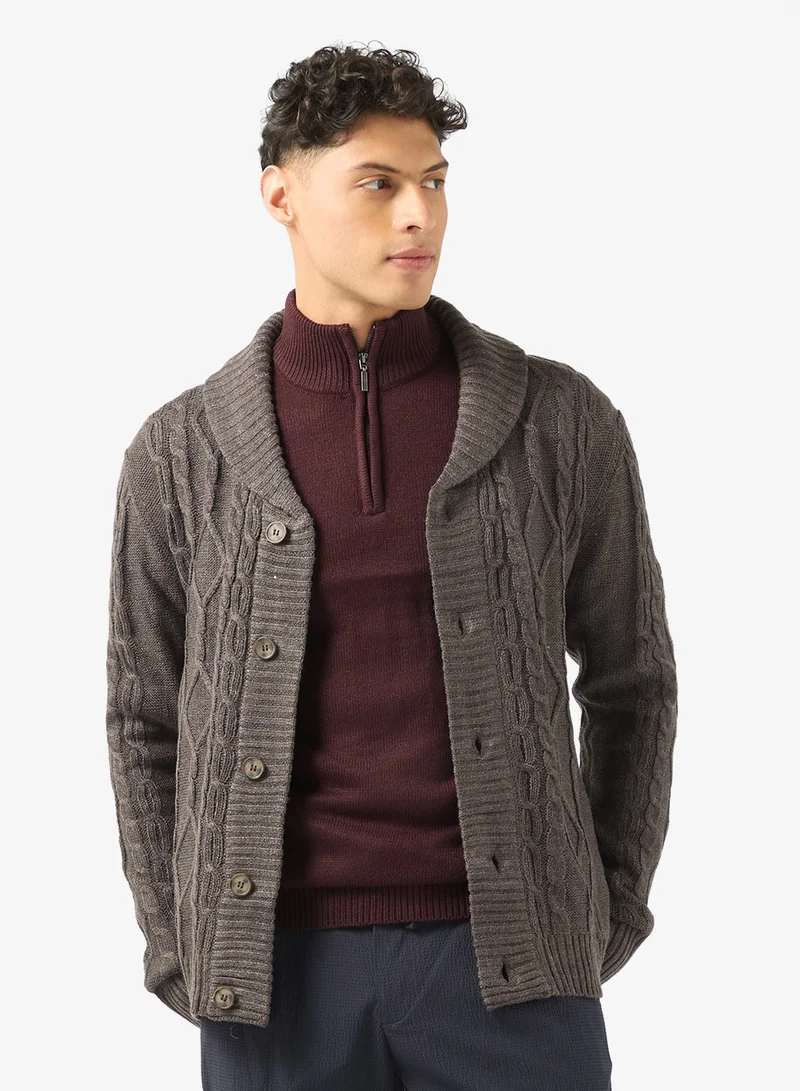 BRAVE SOUL Buttoned Cardigan
