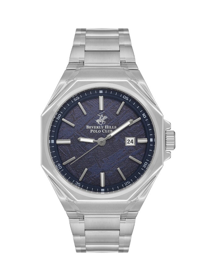 BEVERLY HILLS POLO CLUB - Men's Analog Round Shape Metal Wrist Watch BP3544X.390 - 43 Mm - Image 1