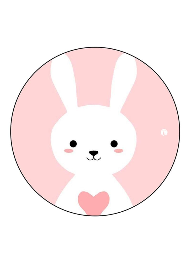 RKN Rabbit Printed Pin White/Pink - Image 2