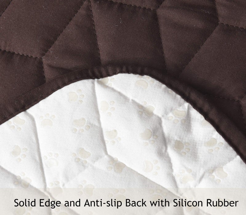 Ameritex Couch Sofa Slipcover 100% Waterproof Nonslip Quilted Furniture Protector Slipcover for Dogs, Children, Pets Sofa Slipcover Machine Washable (Chocolate, 68'') - Image 5