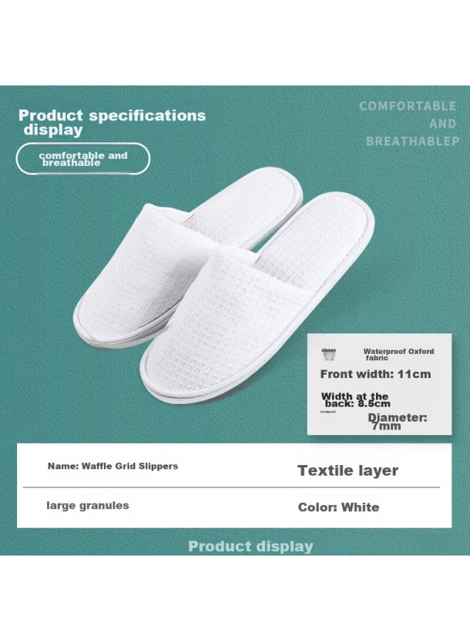 NOLANSEND Nuolan I Disposable Slippers, Thickened Set [5 Pairs], For Men And Women, Travel, Home, Hotel, Non-slip, Portable, Floor Slippers  - Image 3
