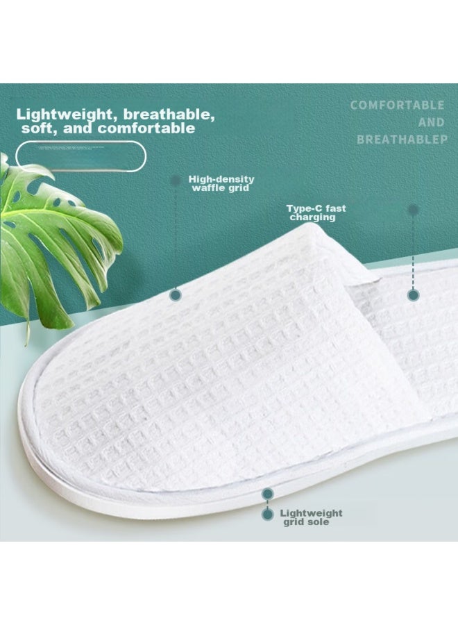 NOLANSEND Nuolan I Disposable Slippers, Thickened Set [5 Pairs], For Men And Women, Travel, Home, Hotel, Non-slip, Portable, Floor Slippers  - Image 5