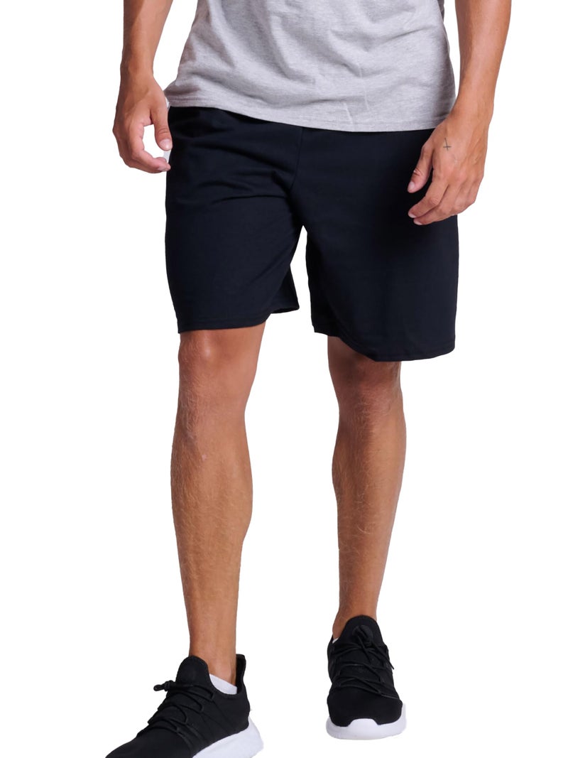 Russell Athletic Men's Cotton Baseline Short with Pockets, Black, XXXX-Large - Image 1