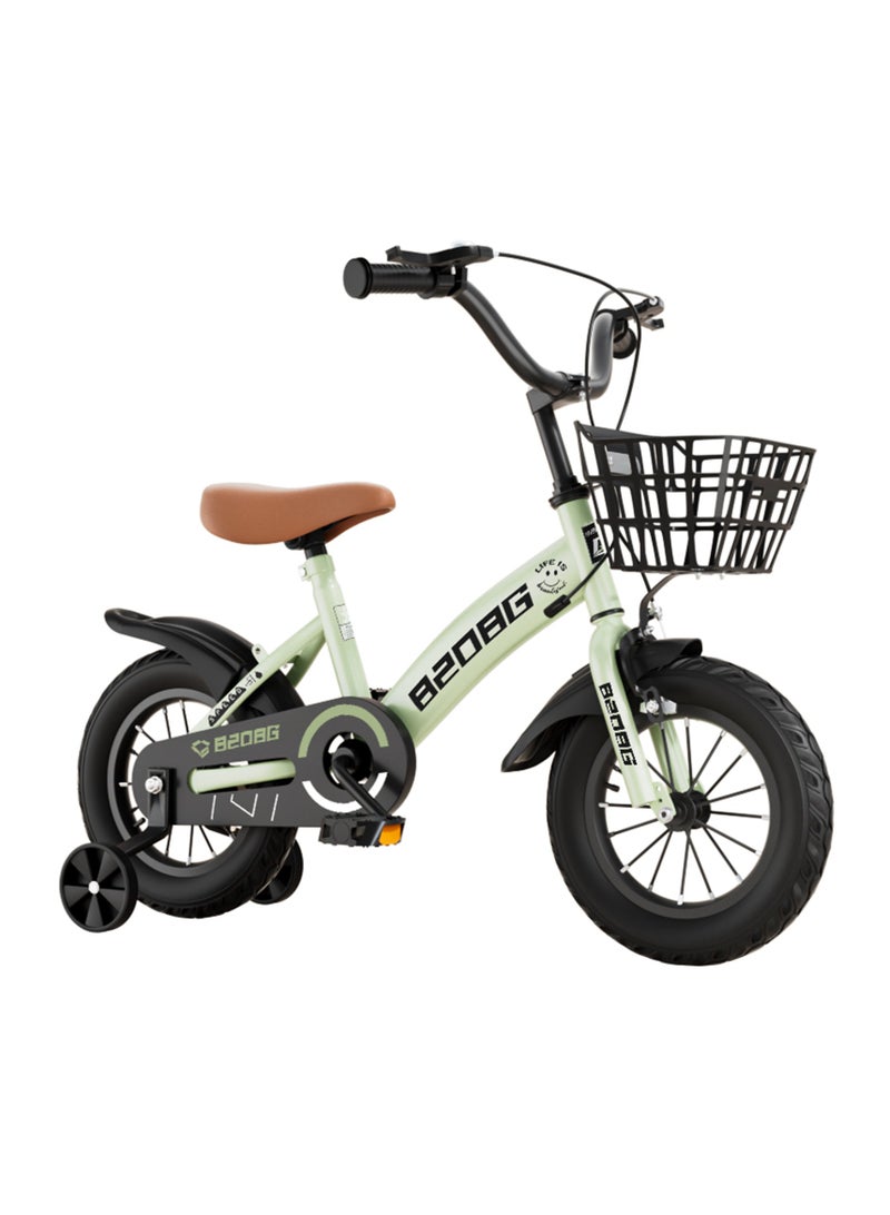 Toddler and Kids Bike, 16-Inch Wheels, Training Wheels Included, Boys and Girls Ages 4-7 Years Old, Rider Height 41-47-Inches, Green  - Image 1