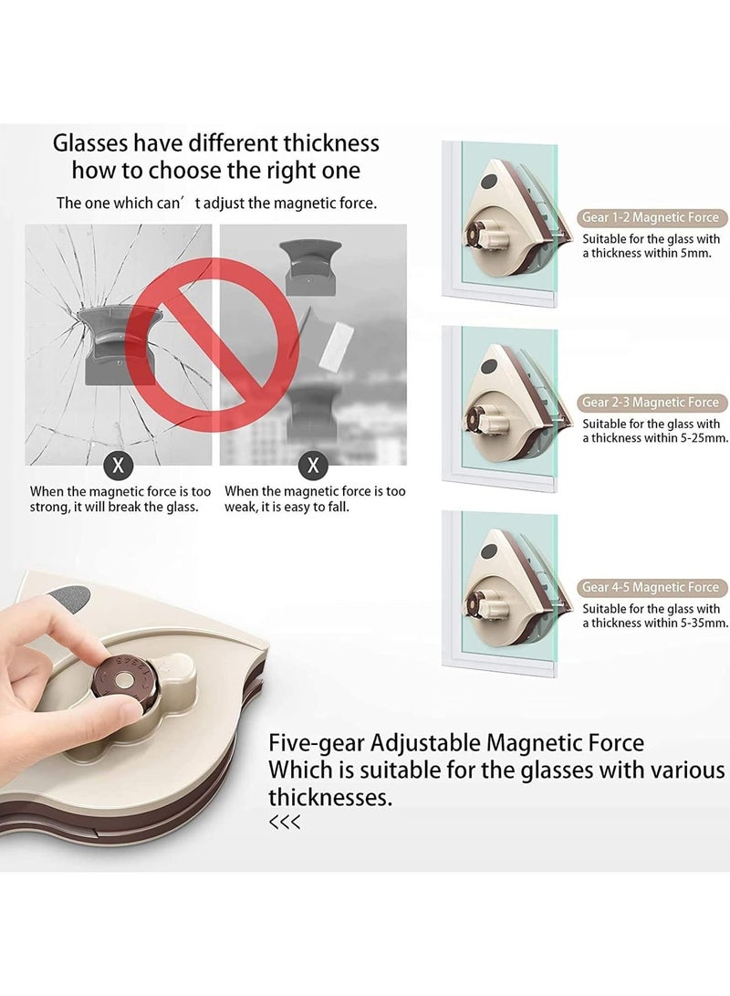 Double Glazing Magnetic Window Cleaner with Magnet for Professional Glass Cleaning (5-25mm thick) - Image 5