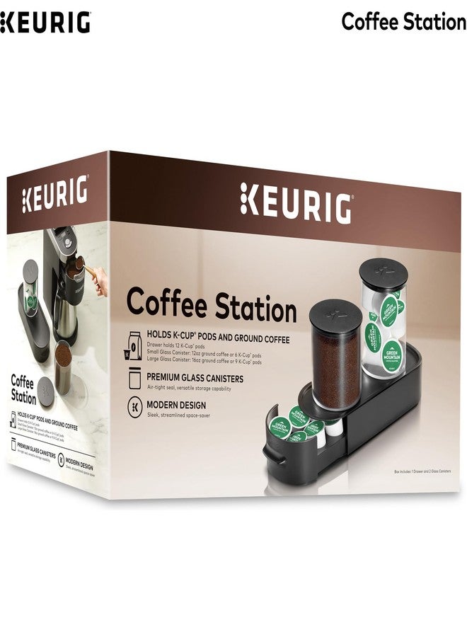 Keurig K-Cup Pod & Ground Coffee Storage Unit, Coffee Storage, Holds up to 12 ounces of Ground Coffee & 12 K-Cup Pods, Black - Image 2
