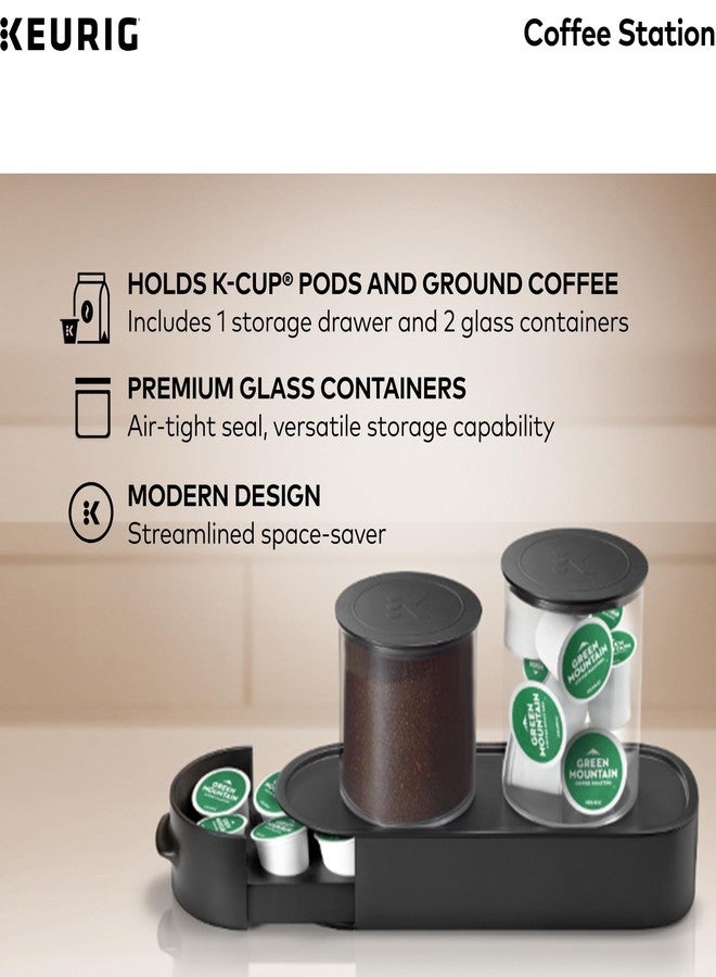 Keurig K-Cup Pod & Ground Coffee Storage Unit, Coffee Storage, Holds up to 12 ounces of Ground Coffee & 12 K-Cup Pods, Black - Image 3