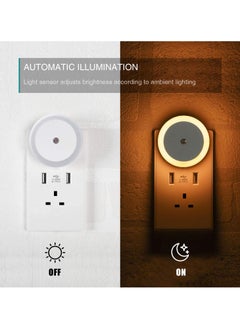 Chabeia 2 Pack LED Night Light Plug-In with Smart Sensor – Warm White Sleep Light for Kids, Hallways, Toddler Beds, Stairs – Ideal for Home Safety & Comfort  - Image 4