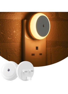 Chabeia 2 Pack LED Night Light Plug-In with Smart Sensor – Warm White Sleep Light for Kids, Hallways, Toddler Beds, Stairs – Ideal for Home Safety & Comfort  - Image 1