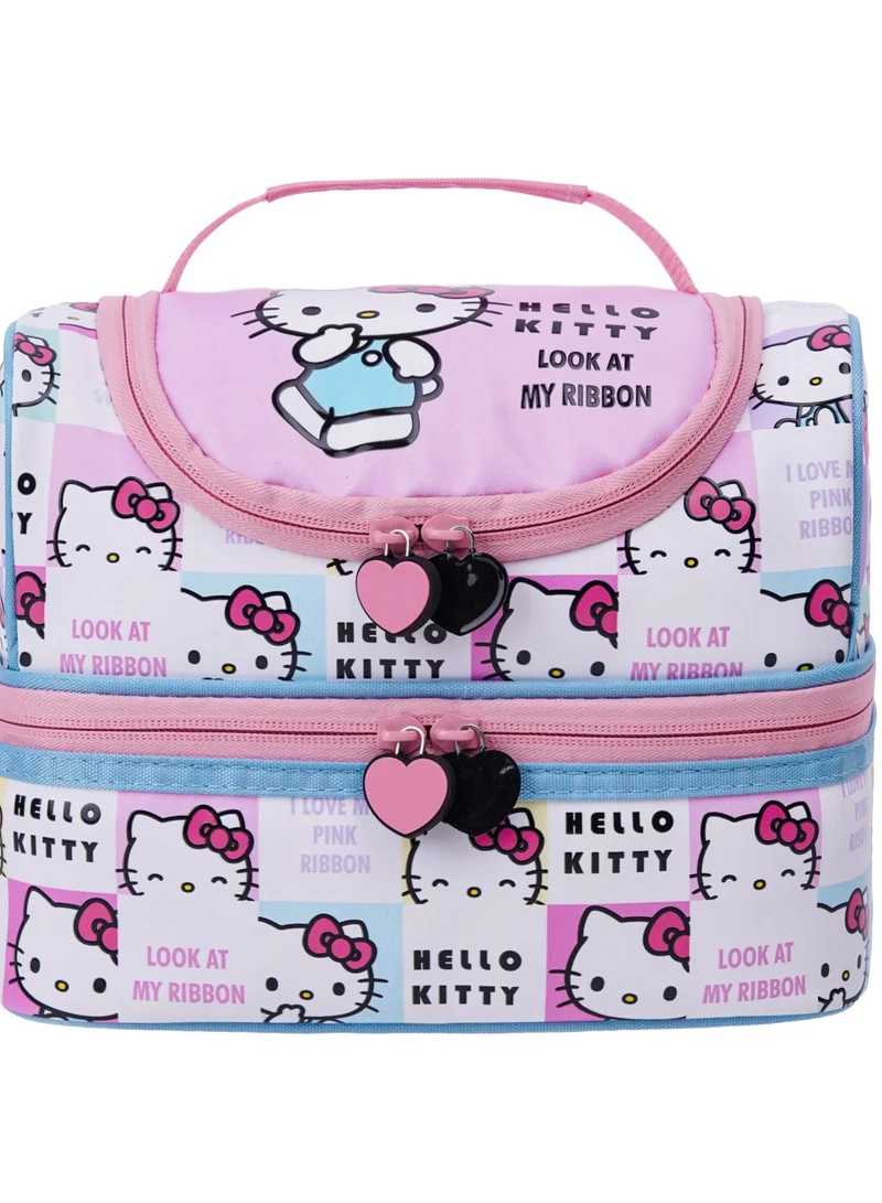 سانريو Sanrio Hello Kitty Look At My Ribbon Dual Compartment Lunch Bag