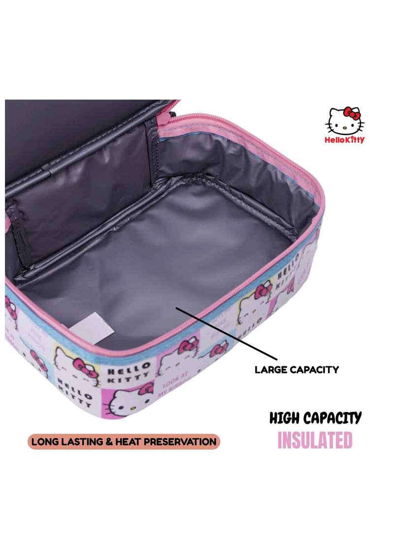 Sanrio Sanrio Hello Kitty Look At My Ribbon Dual Compartment Lunch Bag