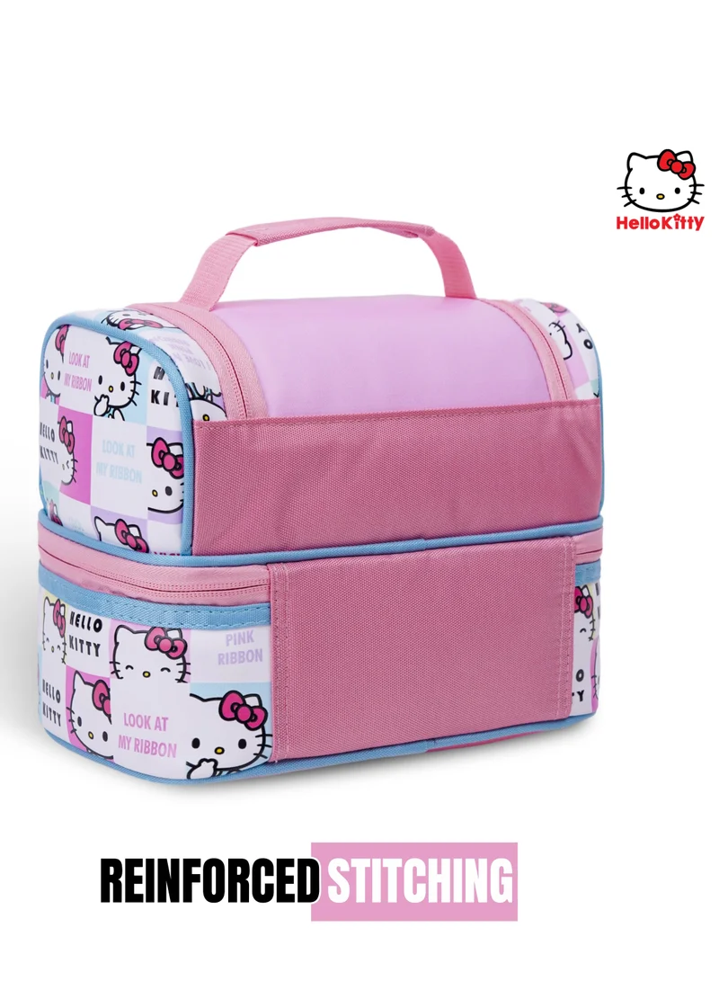Sanrio Sanrio Hello Kitty Look At My Ribbon Dual Compartment Lunch Bag