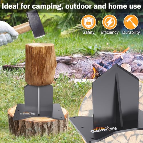 GanFindX Firewood Kindling Splitter - Heavy Duty Ax for Efficient Firewood Cutting, Portable and Ergonomic Design for Easy Use, Perfect for Camping and Outdoor Firewood Preparation - Image 3