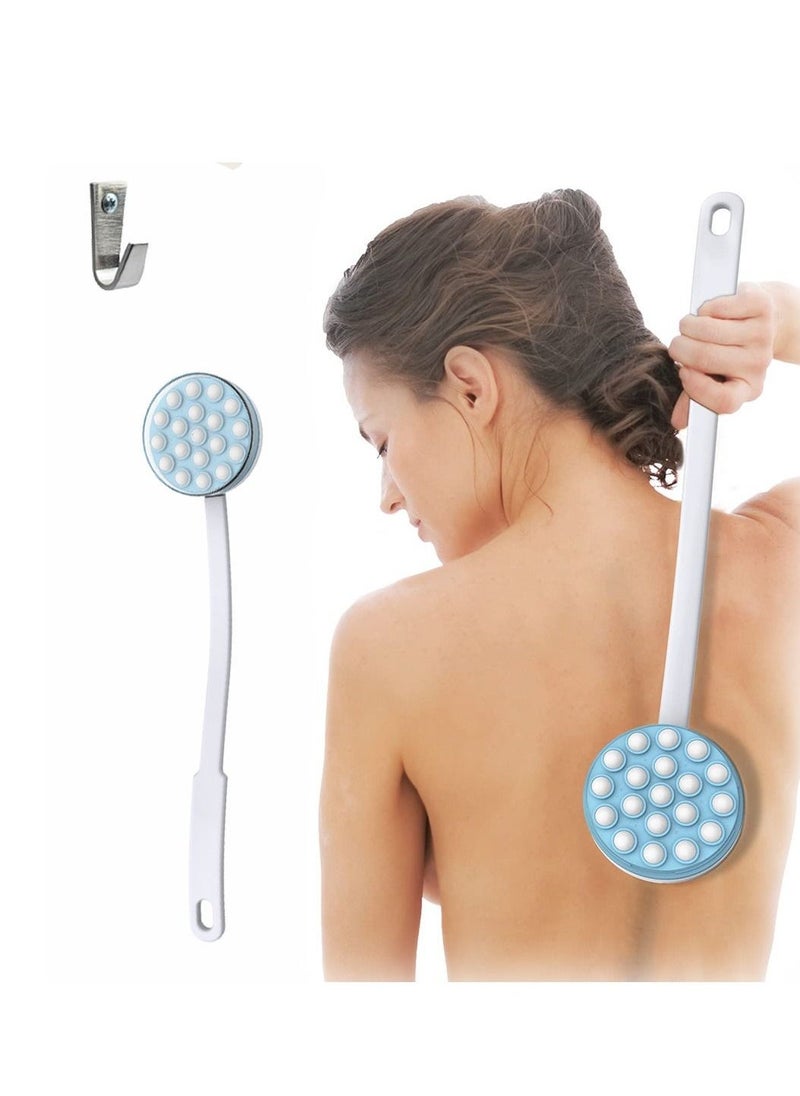 Lotion Applicator and Massager, Handheld Long Handled Easy Reach Roll-On for Sunscreen, Cream, Shower Gel on Back, Legs, and Feet  - Image 1