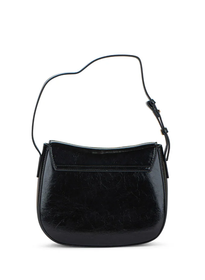 Vincci Women Solid Shoulder Bag with Adjustable Strap And Zip Closure