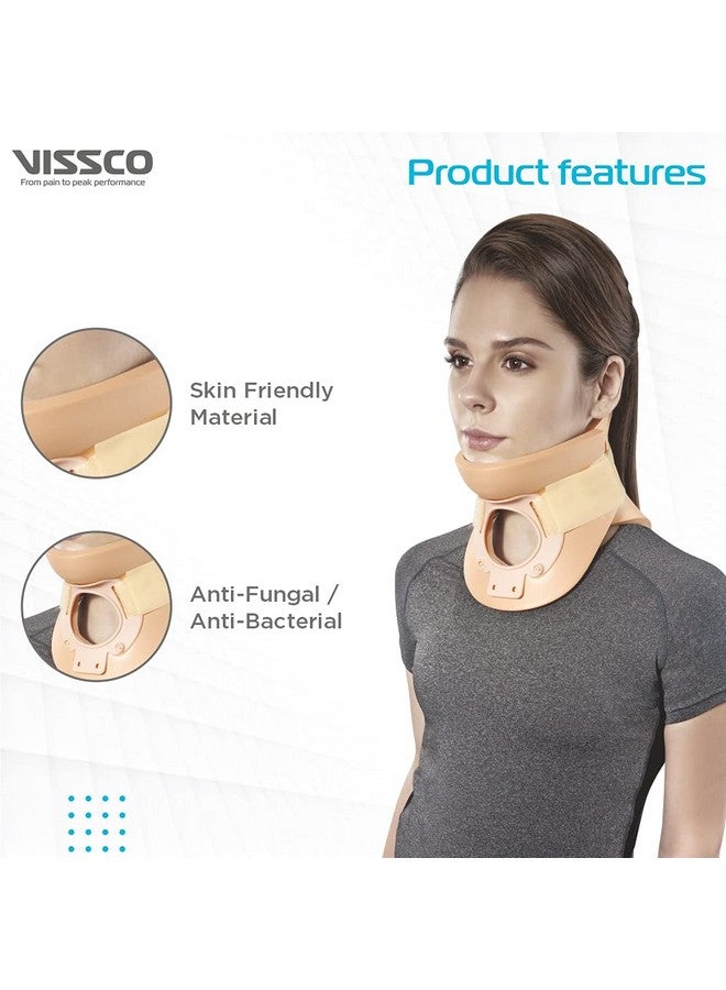 VISSCO دعامة عنق فيسكو (فيلادلفيا) ، دعم للرقبة - لتثبيت العمود الفقري العنقي وتخفيف الألم - كبير (بيج) - Image 4