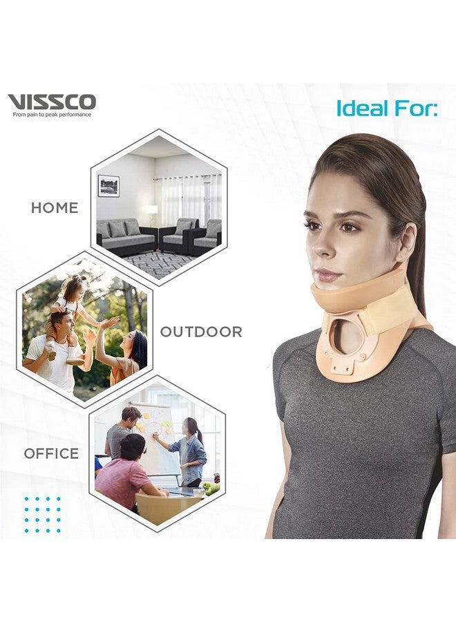 VISSCO دعامة عنق فيسكو (فيلادلفيا) ، دعم للرقبة - لتثبيت العمود الفقري العنقي وتخفيف الألم - كبير (بيج) - Image 5