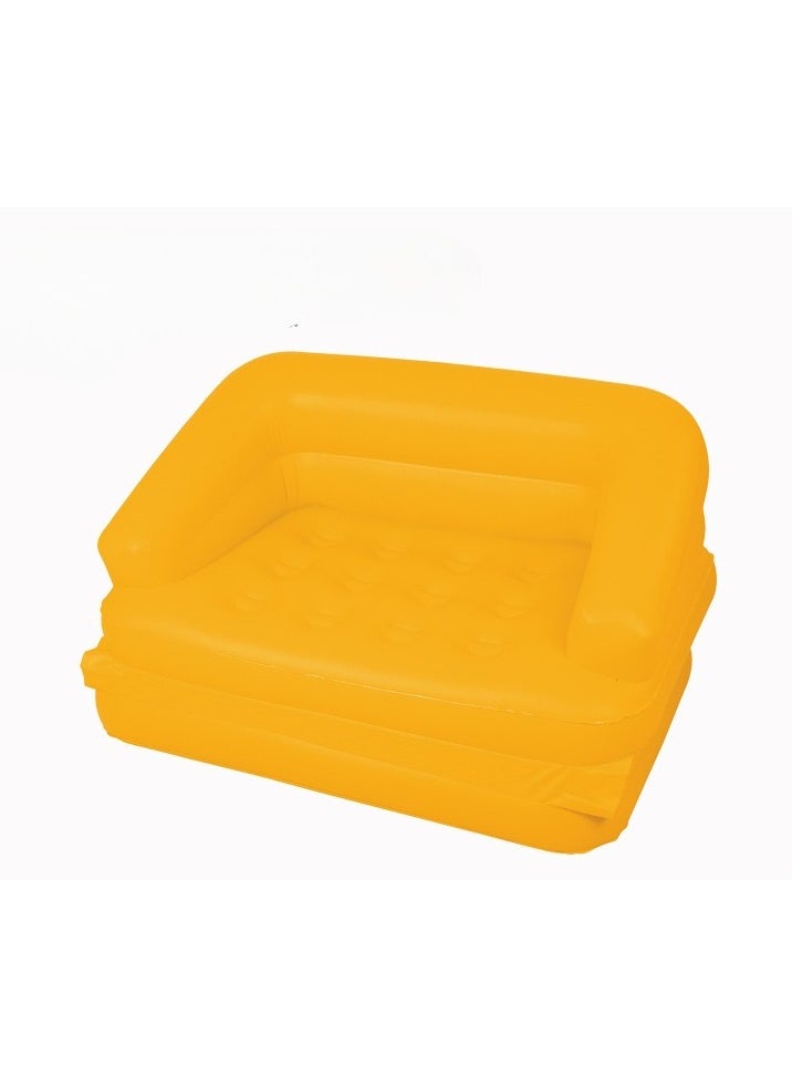 Generic - Inflatable Couch, Air Couch, and Blow-Up Couches for Bedroom Foldable Lounger with Backrest for Outdoor and Indoor Use. - Image 1