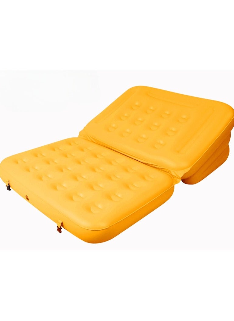 Generic - Inflatable Couch, Air Couch, and Blow-Up Couches for Bedroom Foldable Lounger with Backrest for Outdoor and Indoor Use. - Image 1