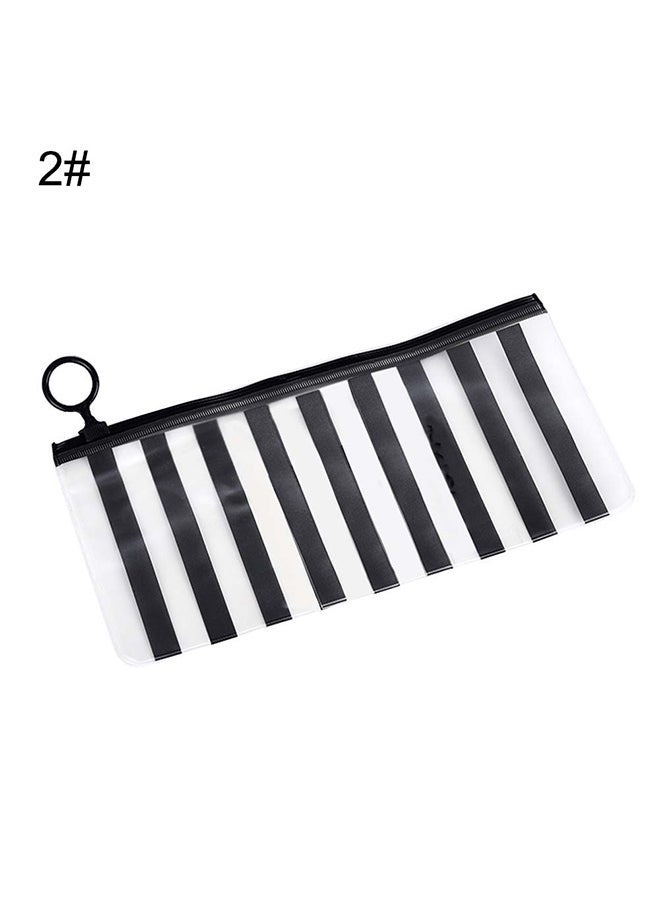 NIBEMINENT Printed Cosmetic Bag White/Black