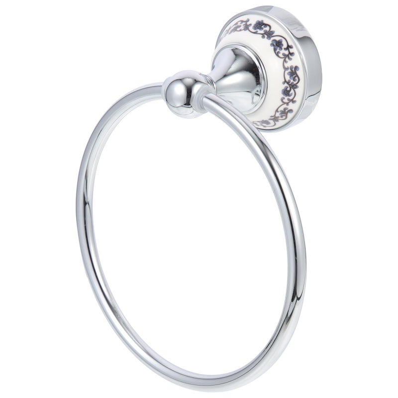 Stainless Steel Chrome Towel Ring Wall Mounted Bathroom Holder Accessory - Image 2