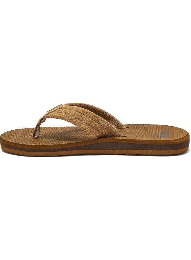 QUIKSILVER صندل كويك سيلفر للأطفال كارفر من الجلد المدبوغ للشباب، - Image 3