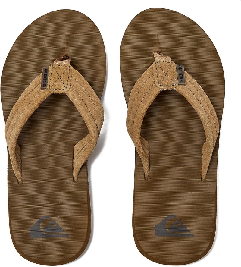 QUIKSILVER صندل كويك سيلفر للأطفال كارفر من الجلد المدبوغ للشباب، - Image 4