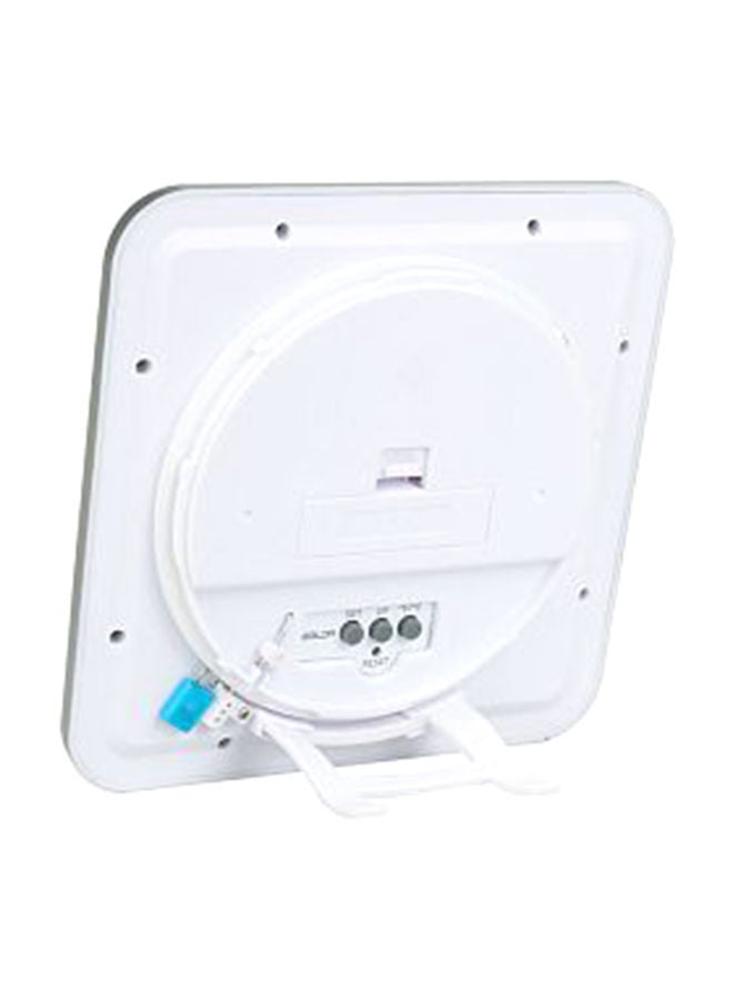 NIBEMINENT Water Resistant Digital Wall Clock White 6.6x6.6x2.36inch  - Image 4