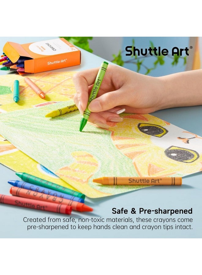 Shuttle Art Crayons Bulk Set - 40 Boxes of 24 Assorted Colors, 960 Count Durable & Non-Toxic Teacher-Quality Crayons, School Supplies bulk For Family Class Party Favors - Image 5