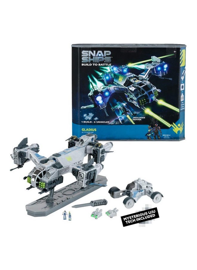 SNAP SHIPS Snap Ships Gladius AC-75 Drop Ship - Construction Toy for Custom Building and Battle Play - Ages 8+  - Image 1