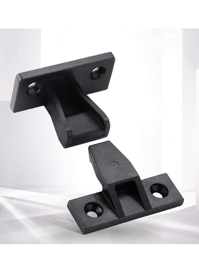 Excefore - 20 Pairs Push In Plinth Panel Furniture Connectors Bracket Fixings With 80 Screws For Furniture Installation Move The Panel - Image 1