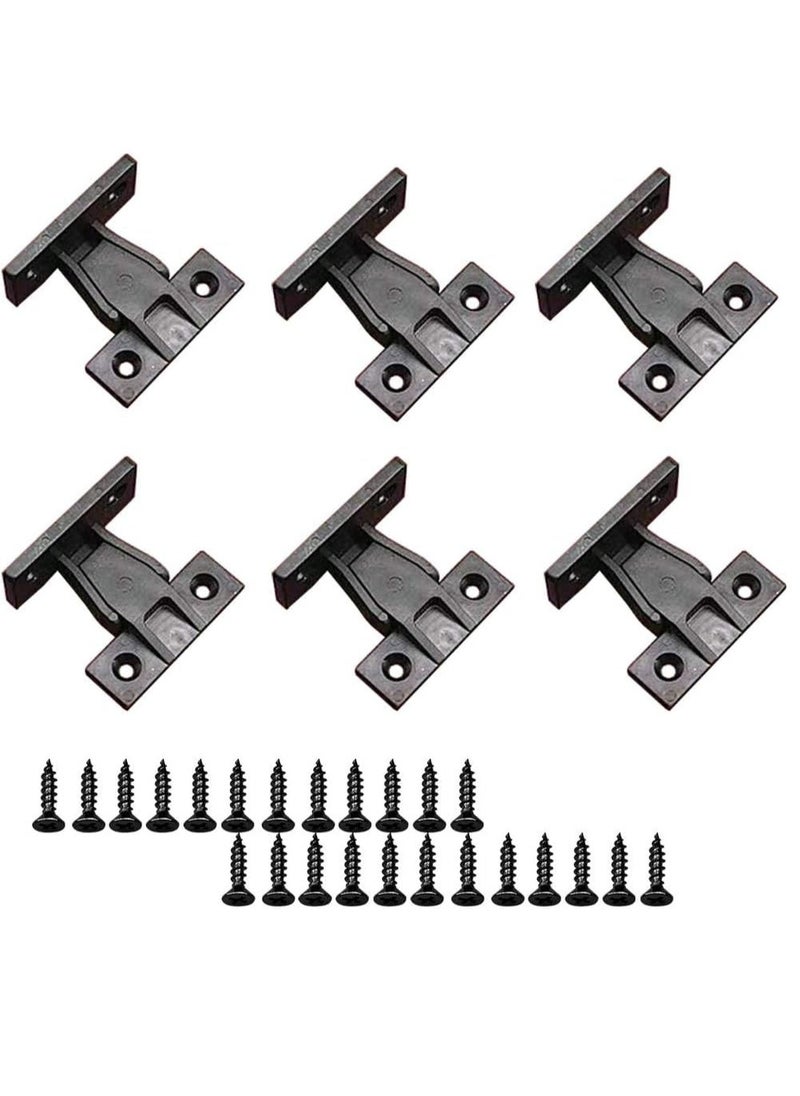 Excefore - 20 Pairs Push In Plinth Panel Furniture Connectors Bracket Fixings With 80 Screws For Furniture Installation Move The Panel - Image 1