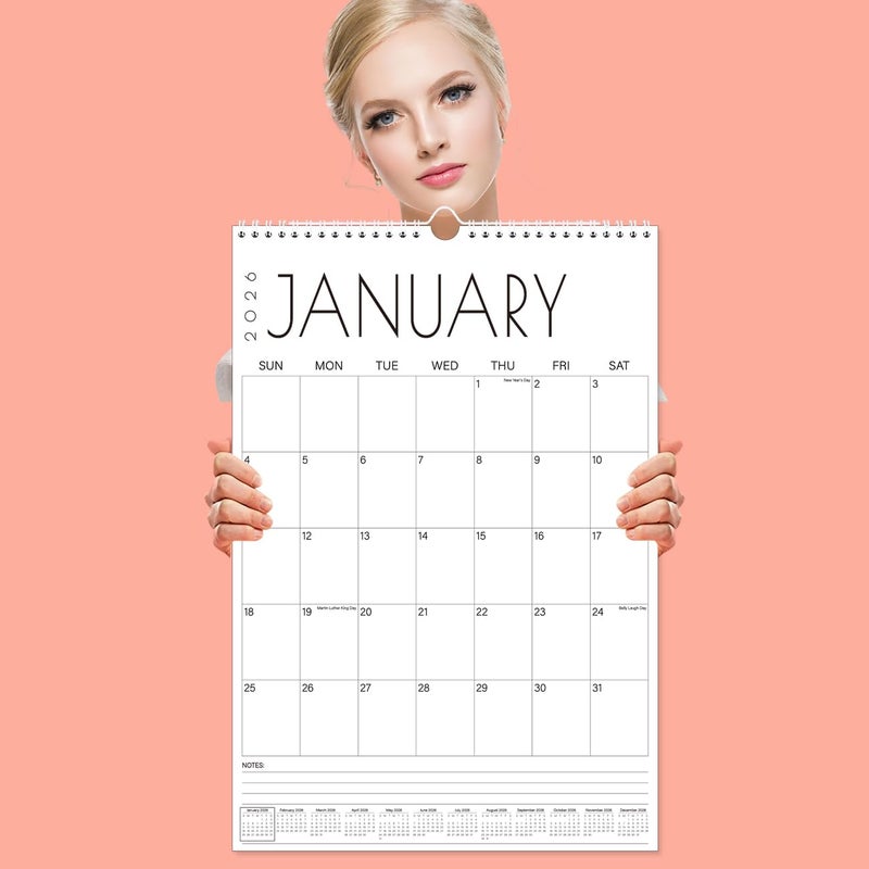 Tuun Fuplan Calendar 2026-15'' x 22'' Extra Large Wall Calendar from January 2026 to June 2027, 2026 Hanging Calendar with Holiday Marked, Premium Paper for Organizing, Vertical, Black Large Word - Image 5