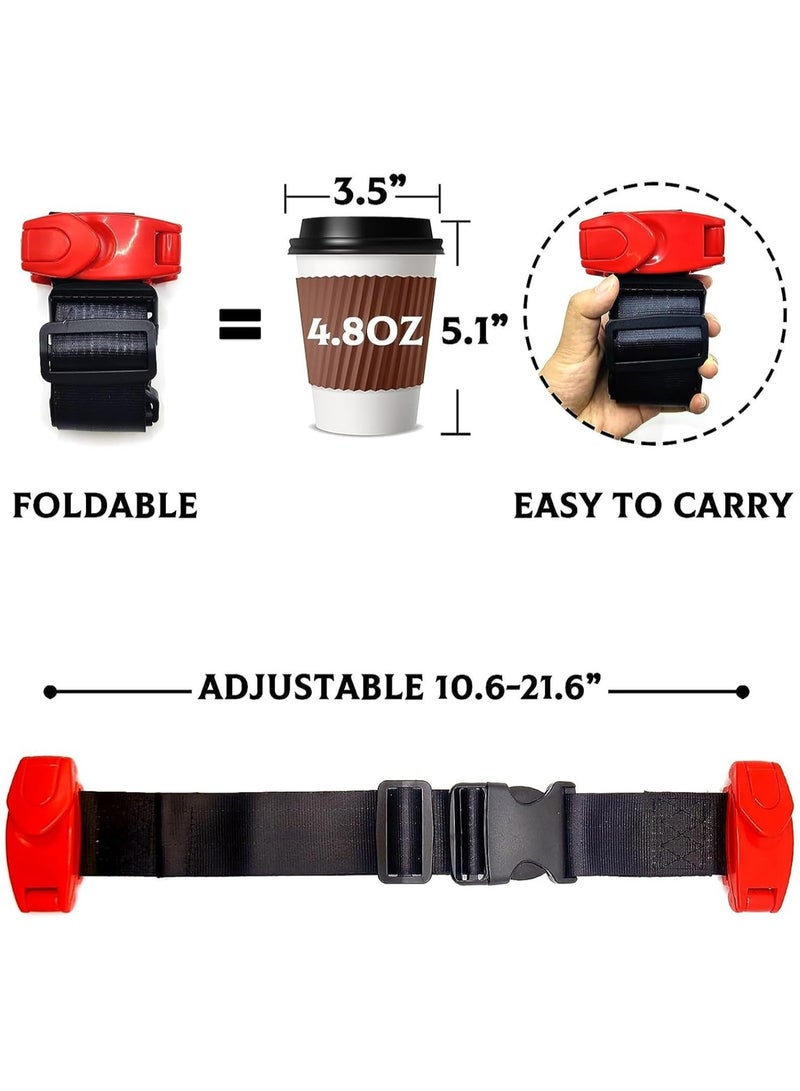 Oasisgalore Child Safety Seat Belt Adjuster - Buckle Protector for Car Seats (Red)  - Image 2