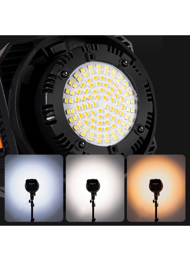 Generic - Live Light Led Photography Light Photo Short Video Fill Light Atmosphere Light Remote Control Bracket Three-color 100W Sun Light-Specifications:Fourth Generation Photography Light Single Light 100w - Image 1